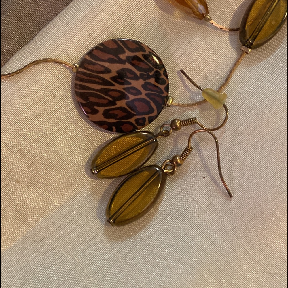 Necklace with matching earrings